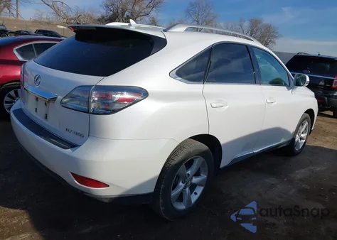 2010 Lexus Rx 350 z USA, uszkodzony, nr VIN 2T2BK1BA2AC070942